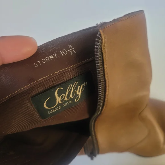 Shelby soft leather ankle brown boots Size 10 - Picture 7 of 8